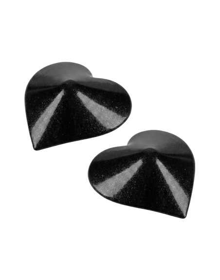 Nipple Métal noir Cache tétons cœur 