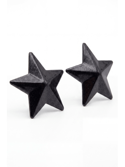 Nipple Métal noir Cache tétons d'étoile 