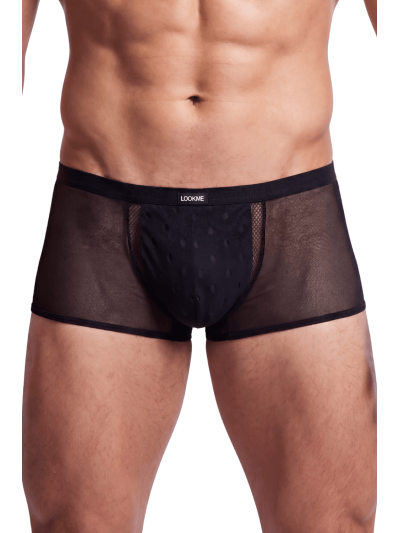 Boxer noir semi opaque 