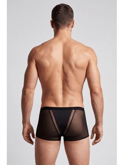 Boxer noir semi opaque 