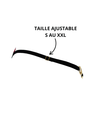 String bordeaux avec anneaux détachables 