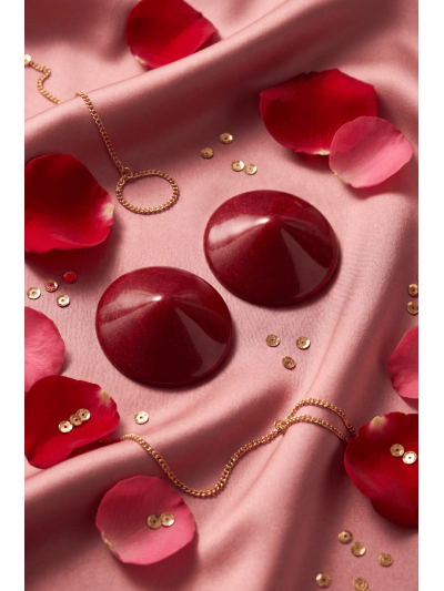 Nipple Métal rouge Cache tétons cône 