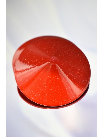 Nipple Métal rouge Cache tétons cône 