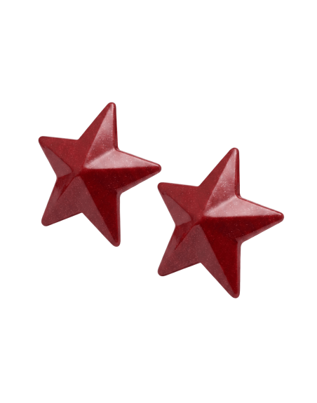 Nipple Métal rouge Cache tétons d'étoile 