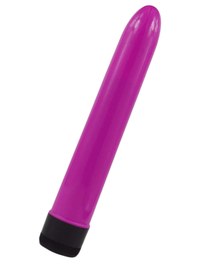 Vibromasseur dur rose violet 17.5 cm 