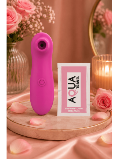 Stimulateur de clitoris par vibrations sur membrane rechargeable USB rose 10 Vitesses De Voyage 