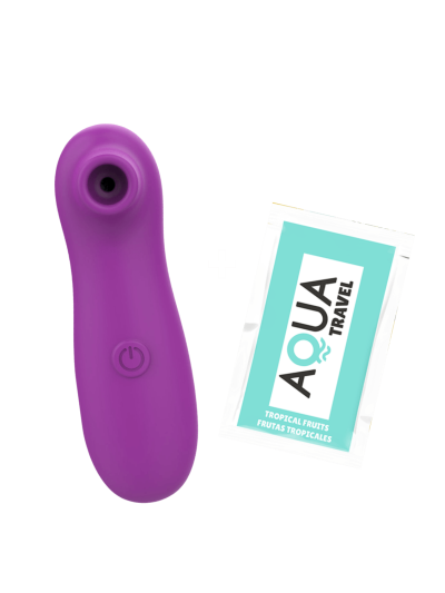 Vibromasseur par vibrations sur membrane rechargeable USB violet 10 vitesses de voyage 