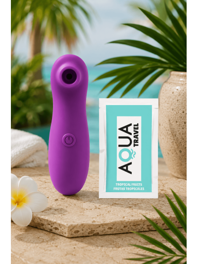 Vibromasseur par vibrations sur membrane rechargeable USB violet 10 vitesses de voyage 