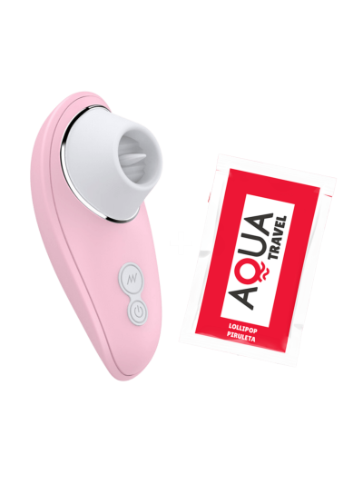 Vibromasseur rose à langue vibrante pour cunnilingus 