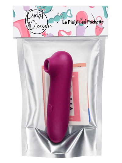 Stimulateur de clitoris par vibrations sur membranes violet 10 vitesses de voyage 