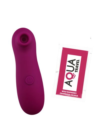 Stimulateur de clitoris par vibrations sur membranes violet 10 vitesses de voyage 