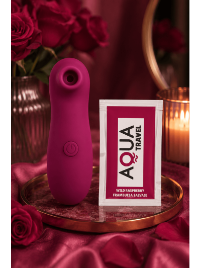 Stimulateur de clitoris par vibrations sur membranes violet 10 vitesses de voyage 